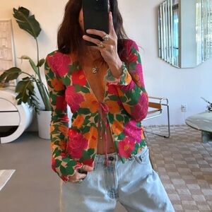 Shop Resa salty blonde Aaliyah top